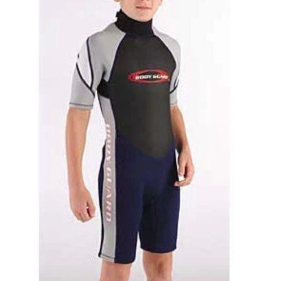 BODY GUARD Juniors Gray Blue Black Blue Shorty Wetsuit. Like New - Picture 1 of 12